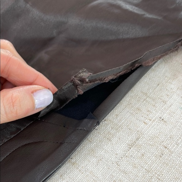 Osman Yousefzada Collective, Faux Leather Trench Coat, Size 16 - Picture 14 of 16